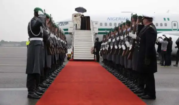 President Buhari departs Germany, arrives in Abuja (photos)